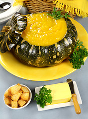 Image showing Pumpkin With Croutons