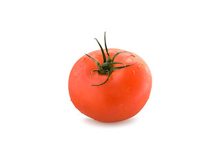 Image showing Ripe tomato isolated on white