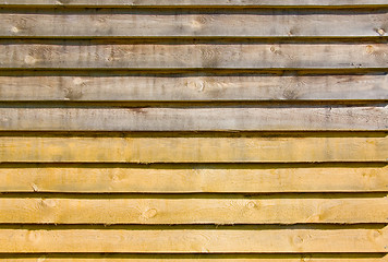 Image showing Old wooden plank background of two colour