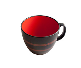 Image showing Black and red cup