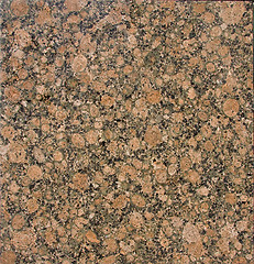 Image showing Brown spotted granite / marble texture background