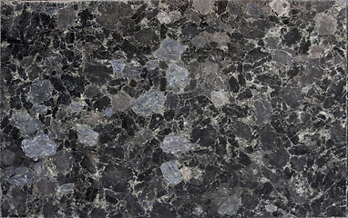 Image showing Black granite / marble texture background