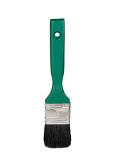 Image showing Green paintbrush