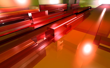 Image showing red glass