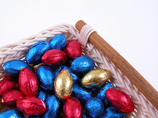 Image showing chocolate eggs