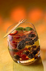 Image showing Cocktail with berries