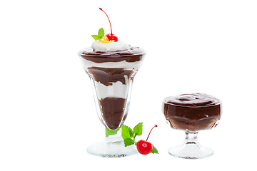 Image showing Parfait and pudding