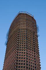 Image showing Skyscraper under construction