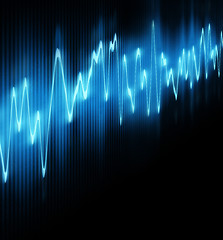 Image showing sound audio music wave
