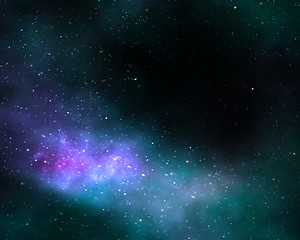 Image showing deep space cosmos nebula galaxy