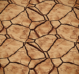 Image showing cracked earth in the drought
