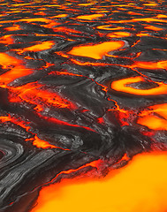 Image showing molten lava or magma from volcano