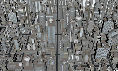 Image showing Scifi city