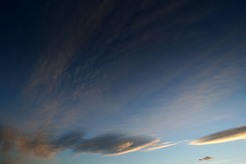 Image showing Beautiful sunset sky