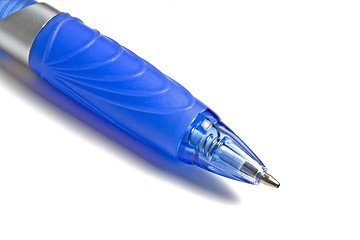 Image showing Blue pen closeup 