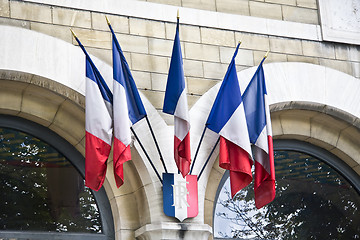 Image showing Mini French flags