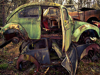 Image showing Retro heap of scrap VW