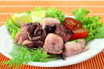 Image showing Octopus salad