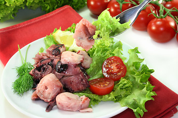 Image showing Octopus salad