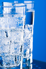 Image showing glasses with cold water