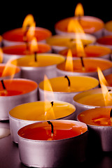 Image showing flaming candles