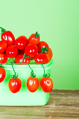 Image showing container with fresh tomatoes