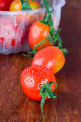 Image showing wet tomatoes