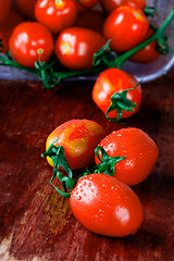 Image showing wet tomatoes