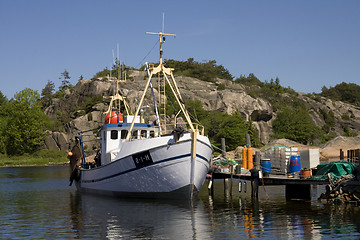 Image showing Norwegain fishing boat