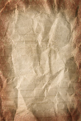 Image showing crumpled brown paper