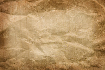 Image showing crumpled brown paper