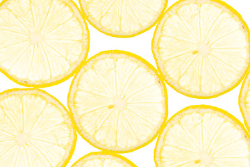 Image showing fresh yellow lemon background