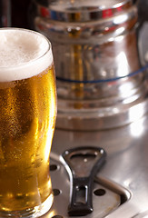 Image showing Pint of lager