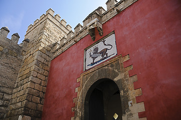 Image showing Gateway to the Alcazar, Seville, Spain