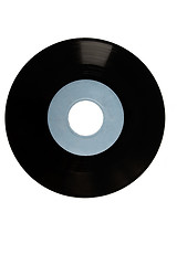 Image showing black vinyl with blue label