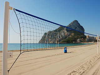 Image showing Volleyball net