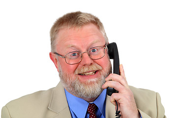 Image showing Businessman calling