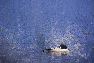 Image showing Boat in evening light