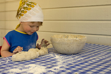 Image showing Child baking