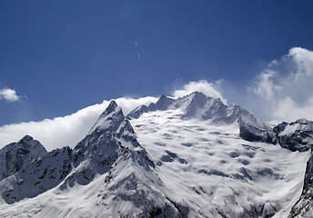 Image showing Caucasus Mountains in cloud