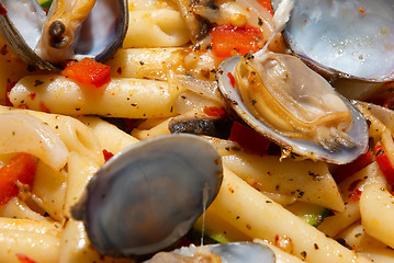 Image showing Seafood pasta