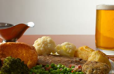 Image showing Sunday lunch