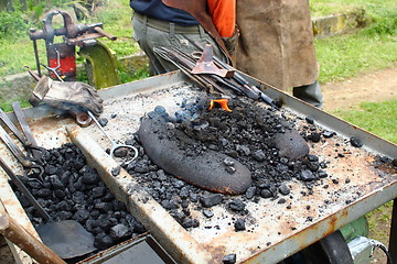 Image showing blacksmith forge