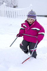 Image showing Shoveling snow