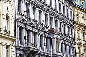 Image showing Old and coloful buildings in Prague