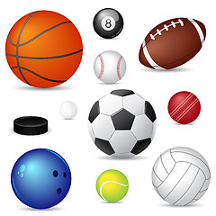 Image showing Sport balls