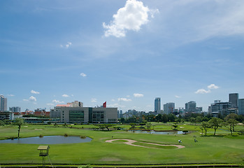 Image showing The golf course at Royal Bangkok Sports Club