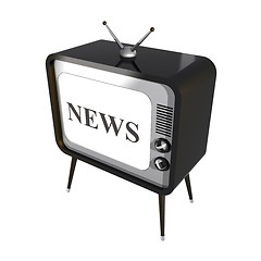 Image showing News on TV