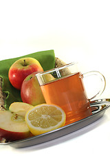 Image showing apple-lemon tea