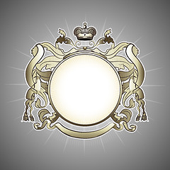 Image showing  luxury  heraldic frame